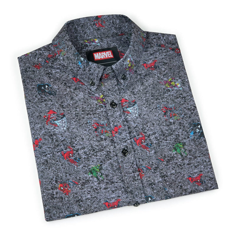 RSVLTS Tensile Torment KUNUFLEX Short Sleeve Shirt in Gray — detail 8