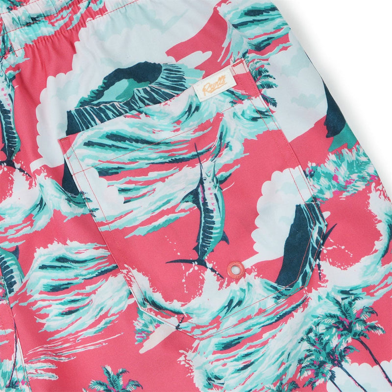 RSVLTS Marlin, P.I. Hybrid Shorts in Pink — detail 4