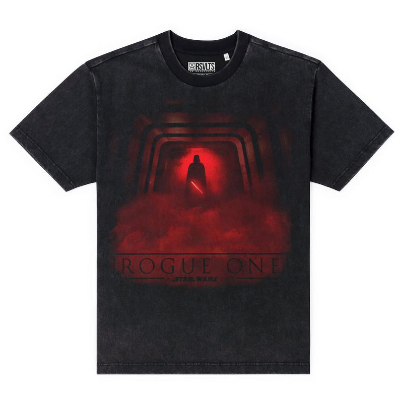 RSVLTS Daddy's Home Vintage Crewneck Tee in Black — front view
