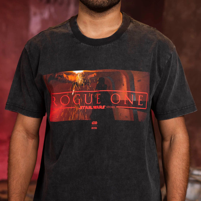 RSVLTS Raise the Roof Vintage Crewneck Tee in Black — detail 3