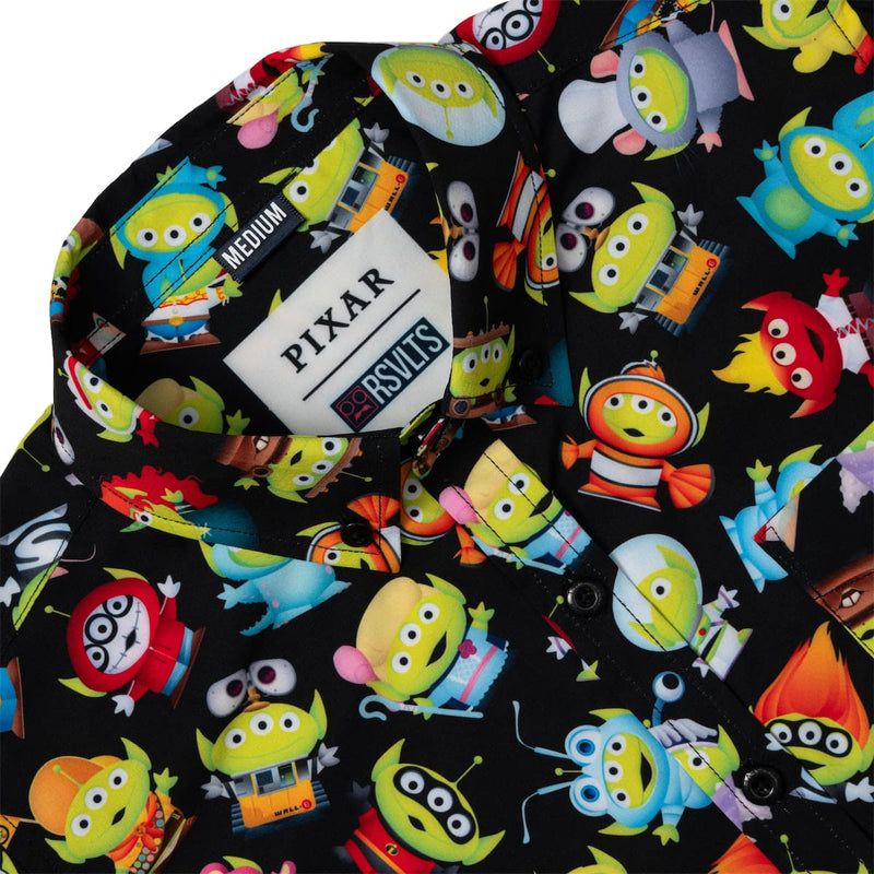 RSVLTS Cosmic Costumes Youth KUNUFLEX Short Sleeve Shirt in Black — detail 3