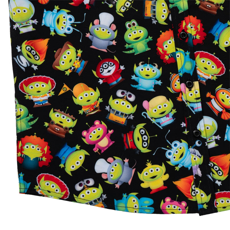 RSVLTS Cosmic Costumes Youth KUNUFLEX Short Sleeve Shirt in Black — detail 4