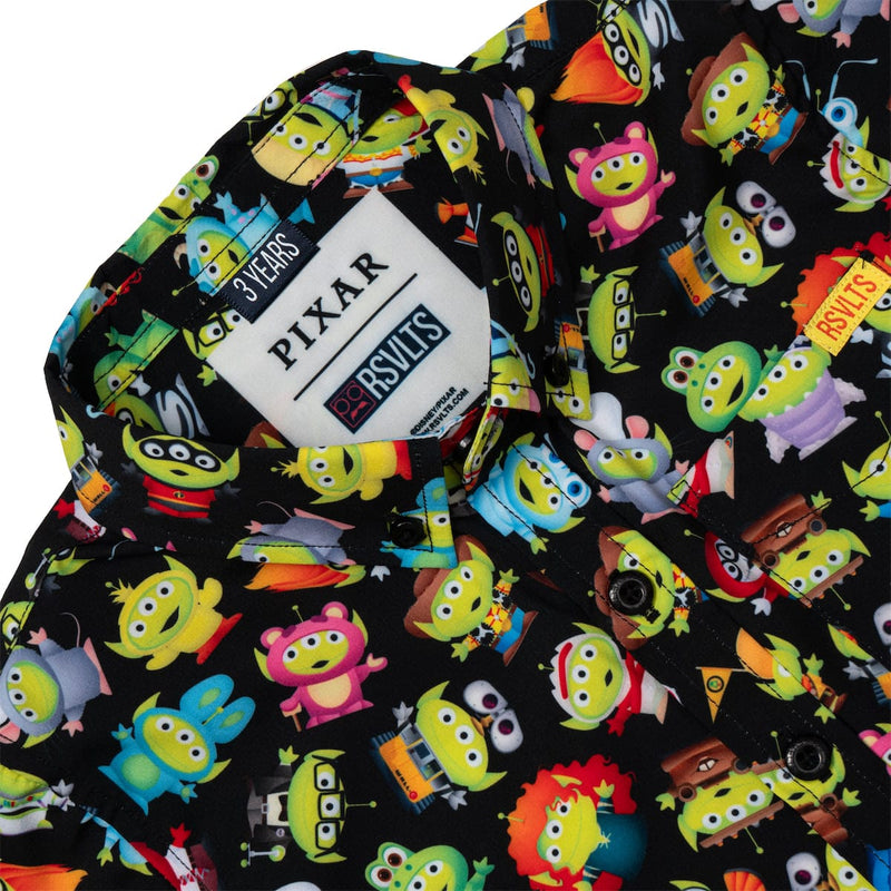 RSVLTS Cosmic Costumes Preschool KUNUFLEX Short Sleeve Shirt in Black — detail 4