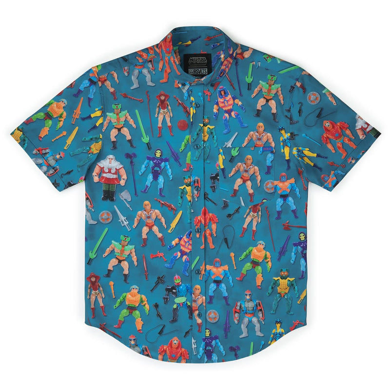 RSVLTS Figures Sold Separately KUNUFLEX Short Sleeve Shirt in Blue — detail 5