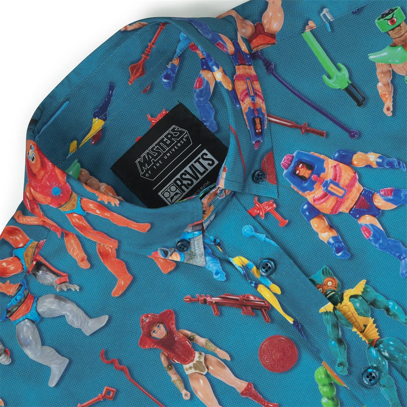 RSVLTS Figures Sold Separately KUNUFLEX Short Sleeve Shirt in Blue — detail 6