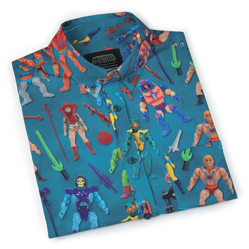 RSVLTS Figures Sold Separately KUNUFLEX Short Sleeve Shirt in Blue — detail 8