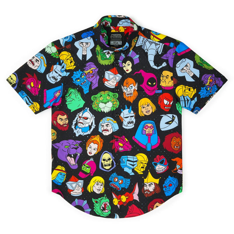 RSVLTS Faces of the Fight KUNUFLEX Short Sleeve Shirt in Black — detail 5