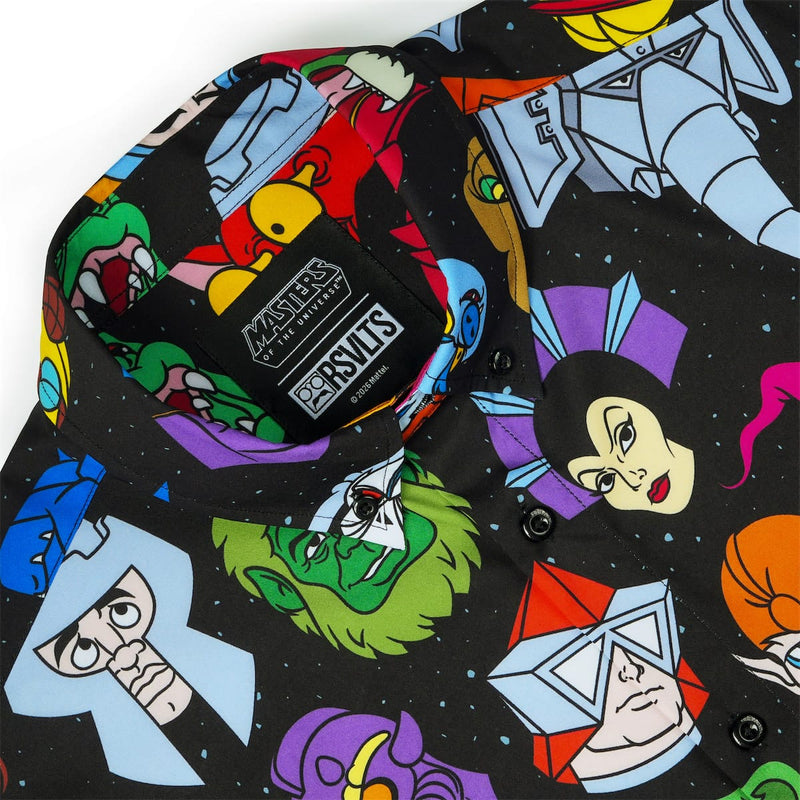 RSVLTS Faces of the Fight KUNUFLEX Short Sleeve Shirt in Black — detail 6