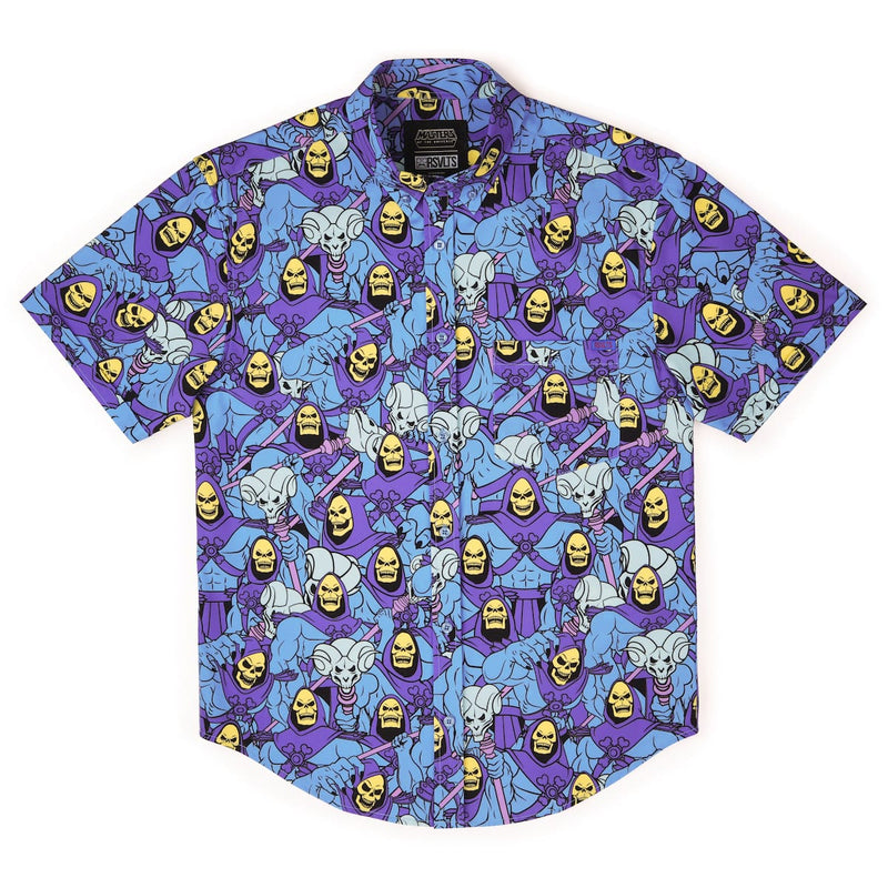 RSVLTS Nyahahaha! KUNUFLEX Short Sleeve Shirt in Blue — detail 5