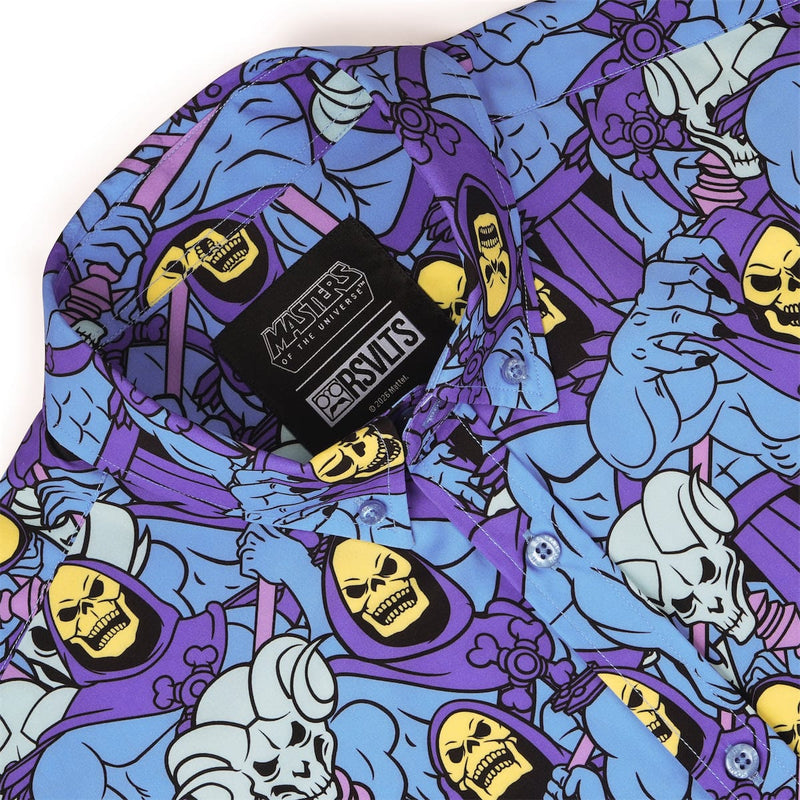 RSVLTS Nyahahaha! KUNUFLEX Short Sleeve Shirt in Blue — detail 6