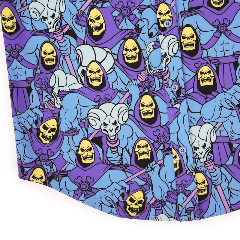 RSVLTS Nyahahaha! KUNUFLEX Short Sleeve Shirt in Blue — detail 7