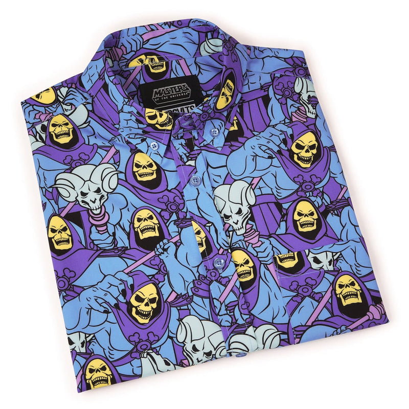 RSVLTS Nyahahaha! KUNUFLEX Short Sleeve Shirt in Blue — detail 8