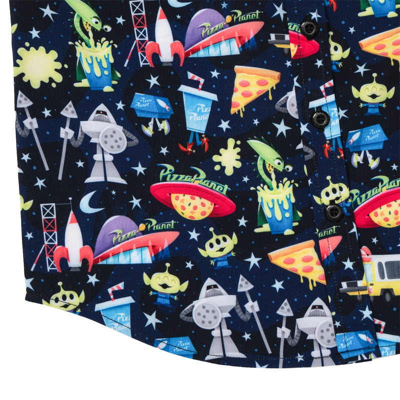 RSVLTS What a Spaceport! Preschool KUNUFLEX Short Sleeve Shirt in Black — detail 5