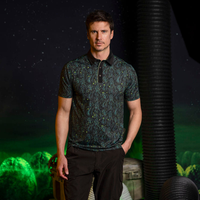 RSVLTS Acid Reign All-Day Polo in Black — detail 2