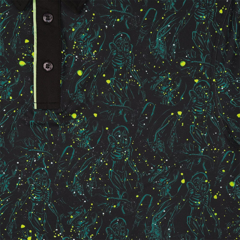 RSVLTS Acid Reign All-Day Polo in Black — detail 3
