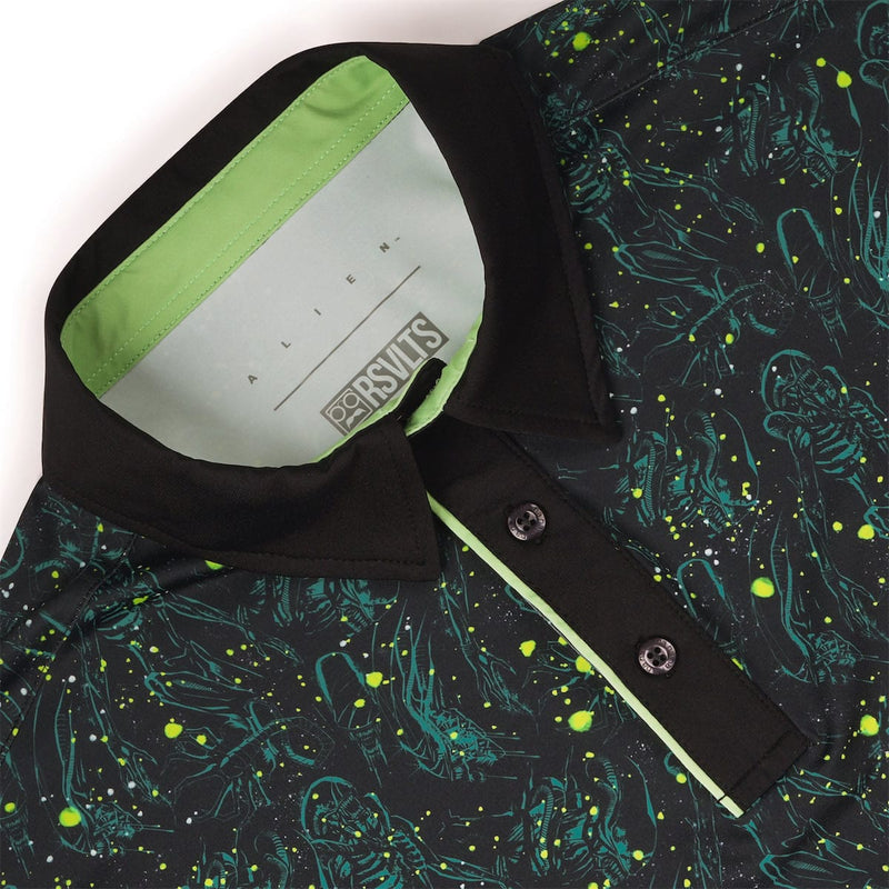 RSVLTS Acid Reign All-Day Polo in Black — detail 5