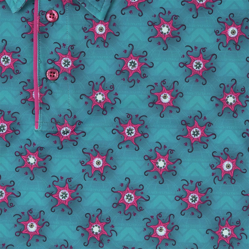 RSVLTS Eye for an Eye All-Day Polo in Blue — detail 3