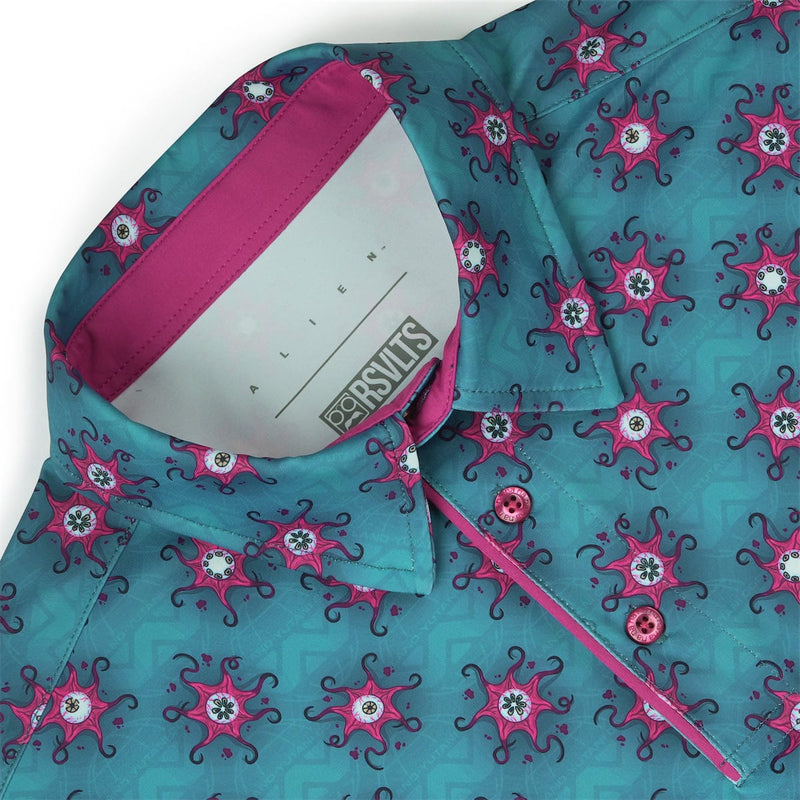 RSVLTS Eye for an Eye All-Day Polo in Blue — detail 5