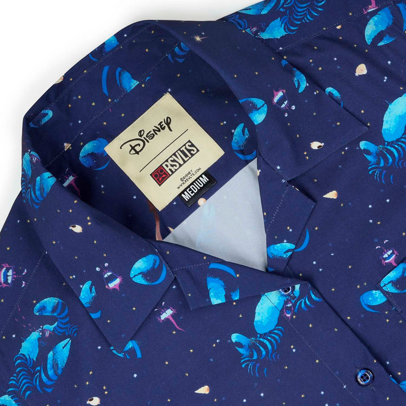 RSVLTS I’d Rather Be Shiny Women's KUNUFLEX Short Sleeve Shirt in Blue — detail 6