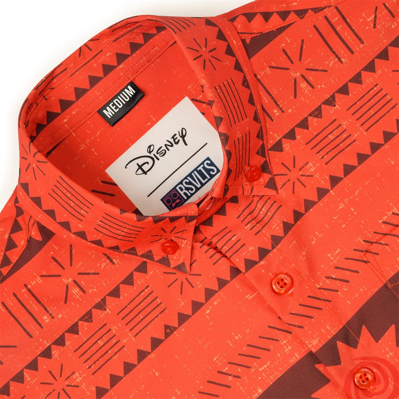 RSVLTS Daughter of the Sea Youth KUNUFLEX Short Sleeve Shirt in Orange — detail 4