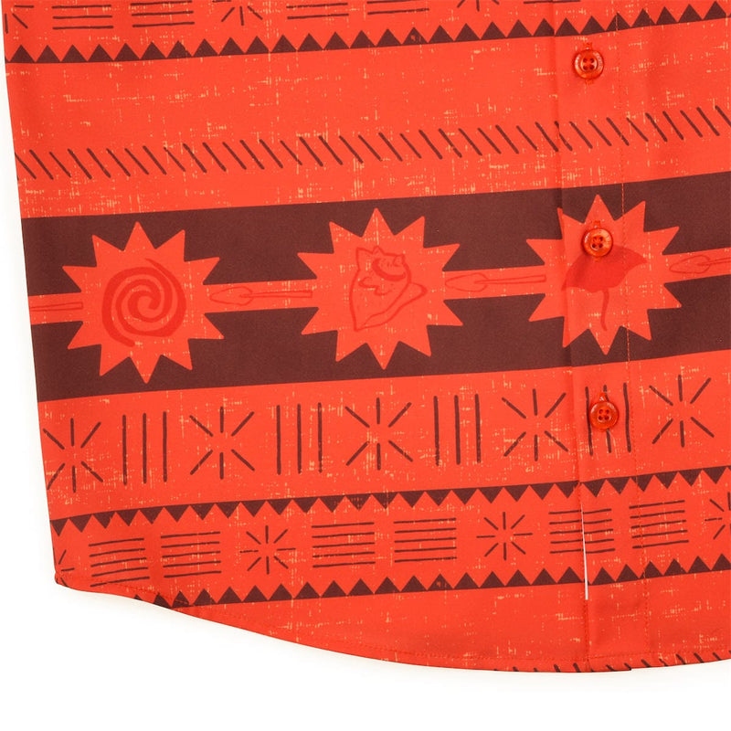 RSVLTS Daughter of the Sea Youth KUNUFLEX Short Sleeve Shirt in Orange — detail 5