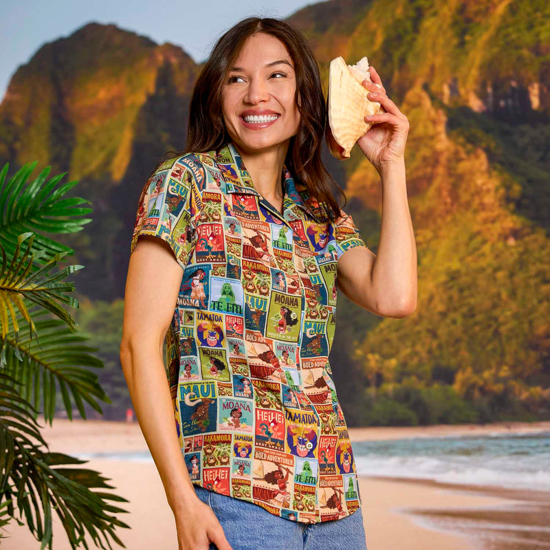 RSVLTS The Ocean Is Calling Women's KUNUFLEX Short Sleeve Shirt — front view