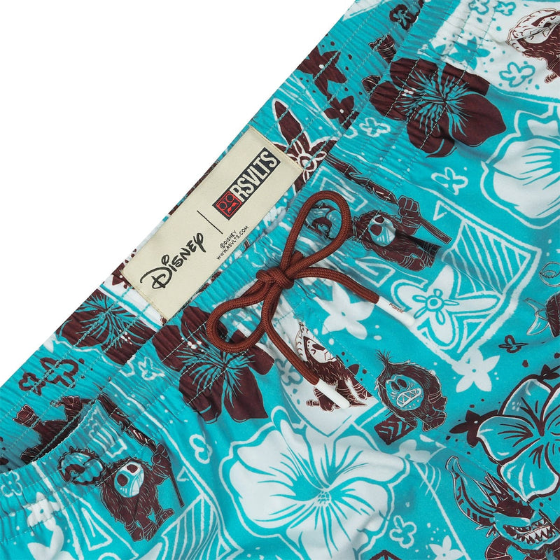 RSVLTS Fear the Kakamora Hybrid Shorts in Blue — detail 3