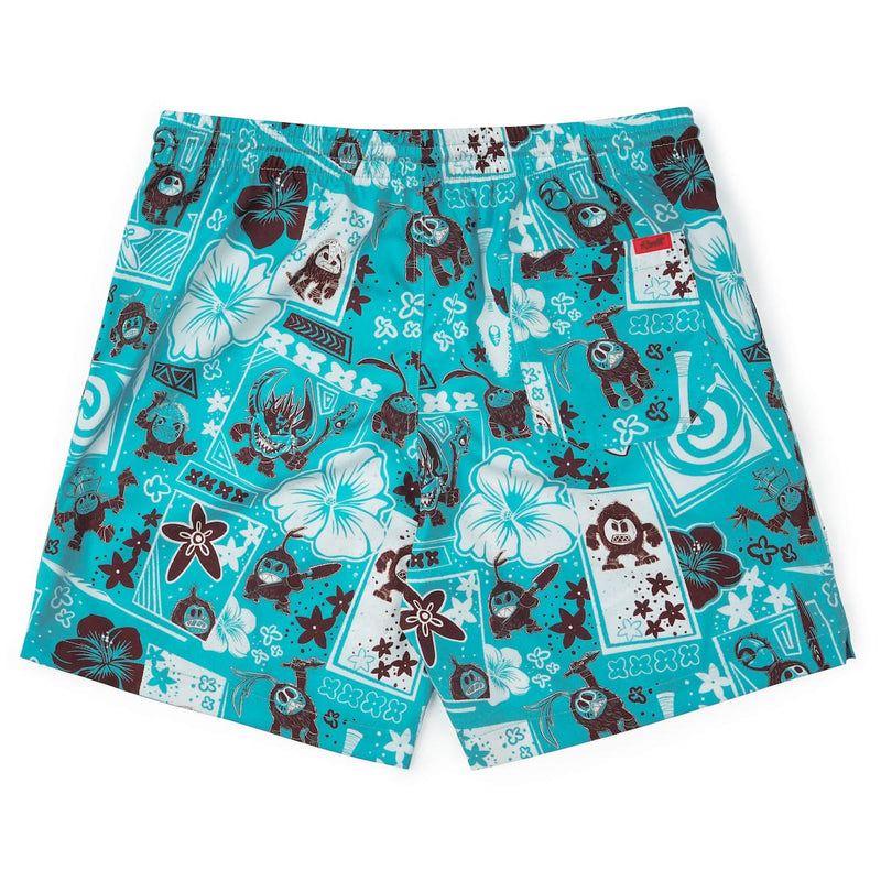 RSVLTS Fear the Kakamora Hybrid Shorts in Blue — detail 5