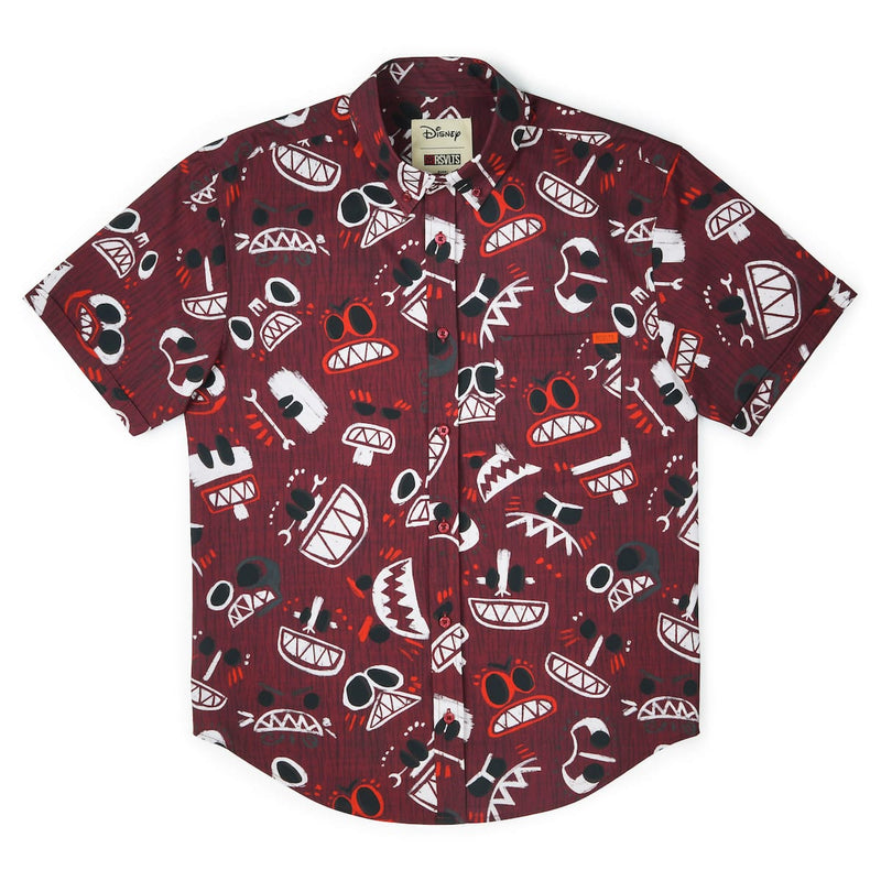 RSVLTS COCONUTS! KUNUFLEX Short Sleeve Shirt in Red — detail 5