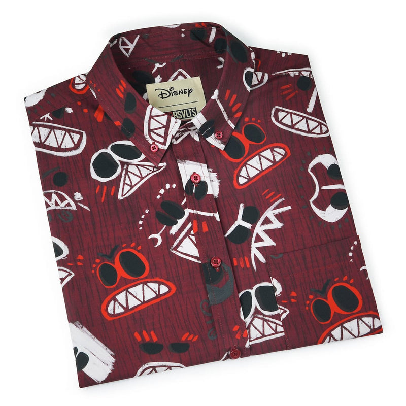 RSVLTS COCONUTS! KUNUFLEX Short Sleeve Shirt in Red — detail 9