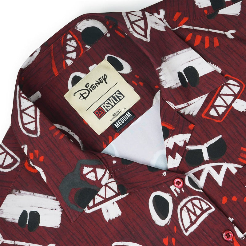 RSVLTS COCONUTS! Women's KUNUFLEX Short Sleeve Shirt in Red — detail 6