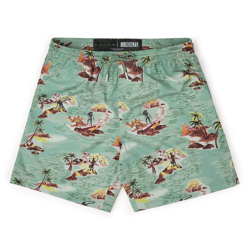 RSVLTS The Brett Hybrid Shorts in Green — front view