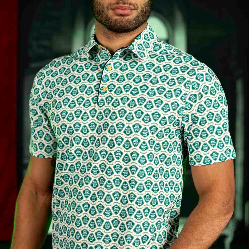 RSVLTS Iron Rule All-Day Polo in Green — detail 4