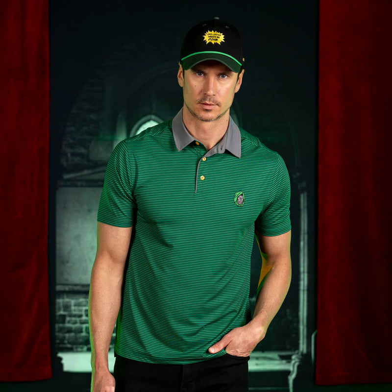RSVLTS Latverian Links All-Day Polo in Green — detail 2