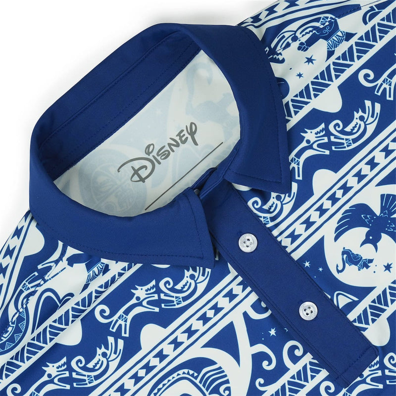 RSVLTS You’re Welcome All-Day Polo in Blue — detail 5