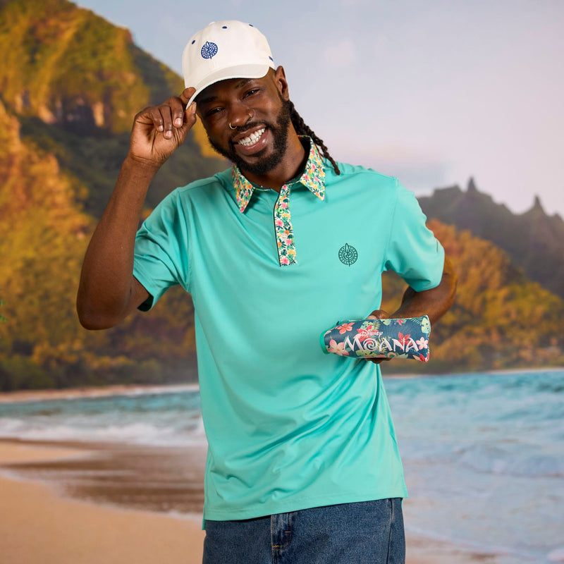 RSVLTS Know Who You Are All-Day Polo in Blue — detail 2