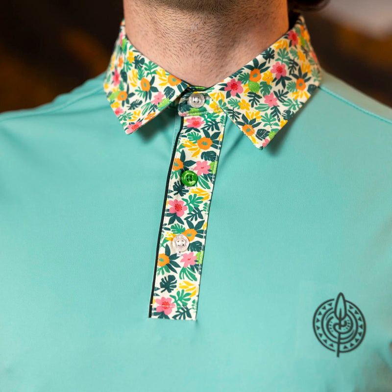 RSVLTS Know Who You Are All-Day Polo in Blue — detail 5