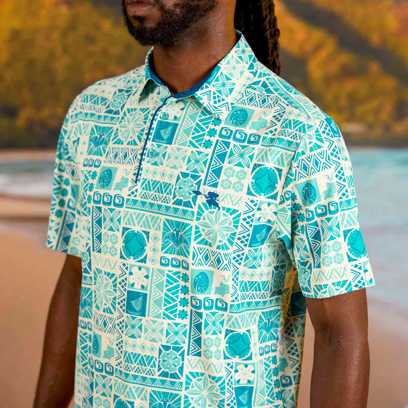 RSVLTS Destined for Adventure All-Day Polo in Blue — detail 4