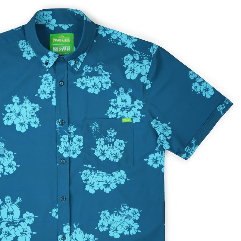 RSVLTS Petal Party KUNUFLEX Short Sleeve Shirt — front view