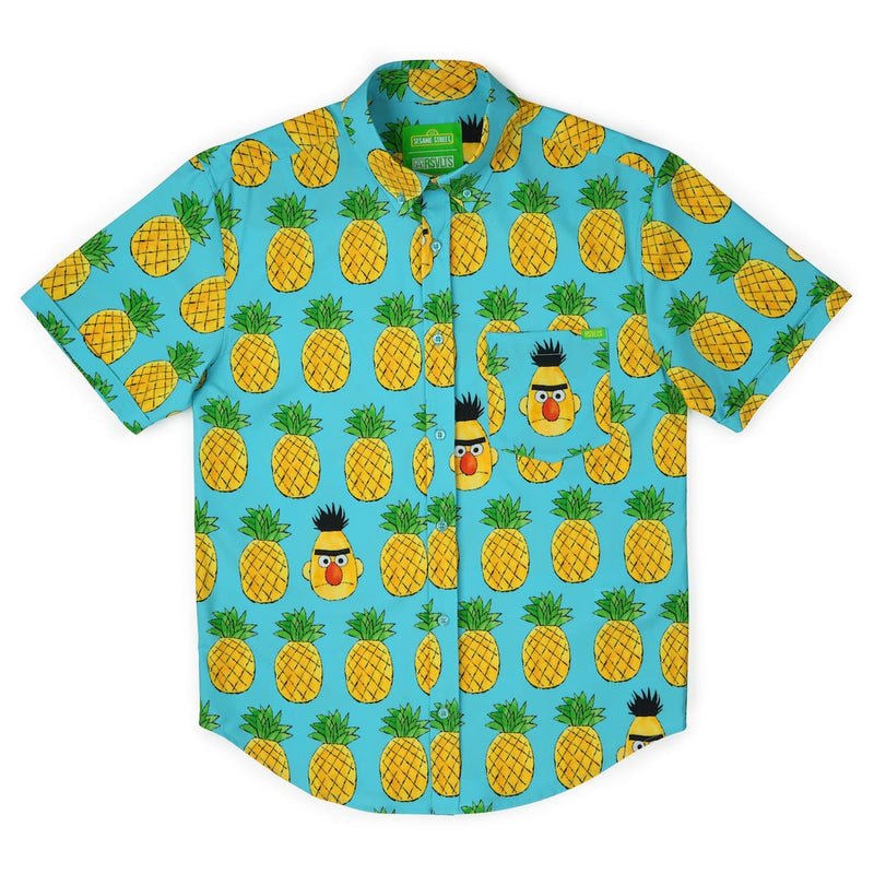 RSVLTS Bert-apple KUNUFLEX Short Sleeve Shirt in Green — detail 5
