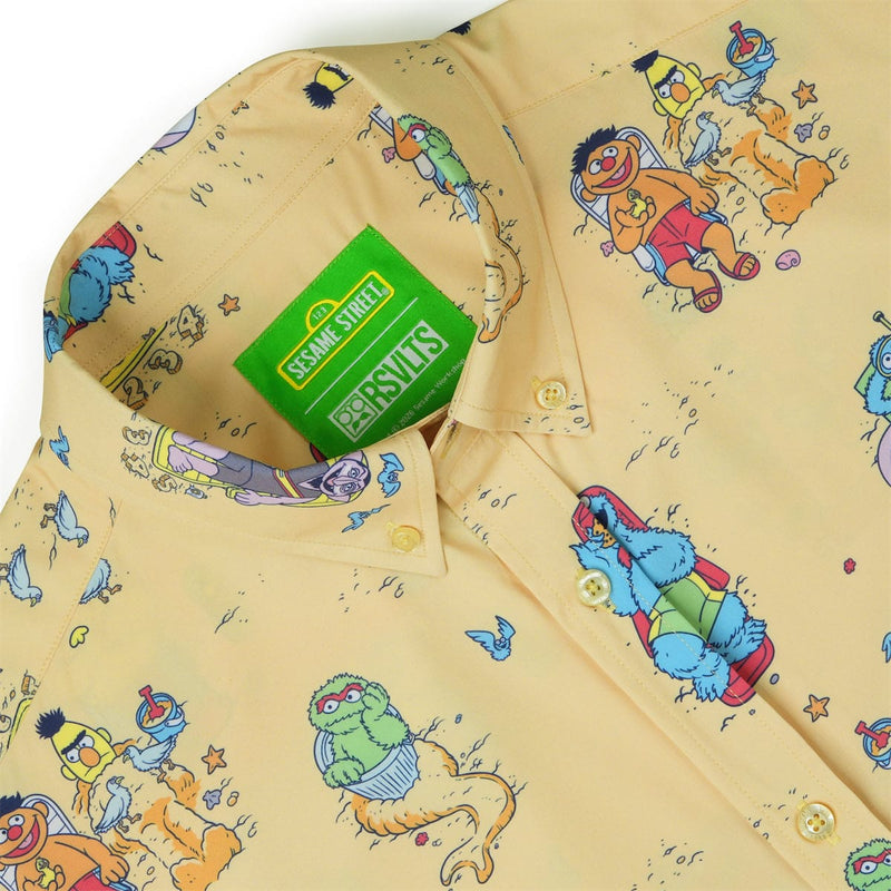 RSVLTS Sunny Daze KUNUFLEX Short Sleeve Shirt in Yellow — detail 6