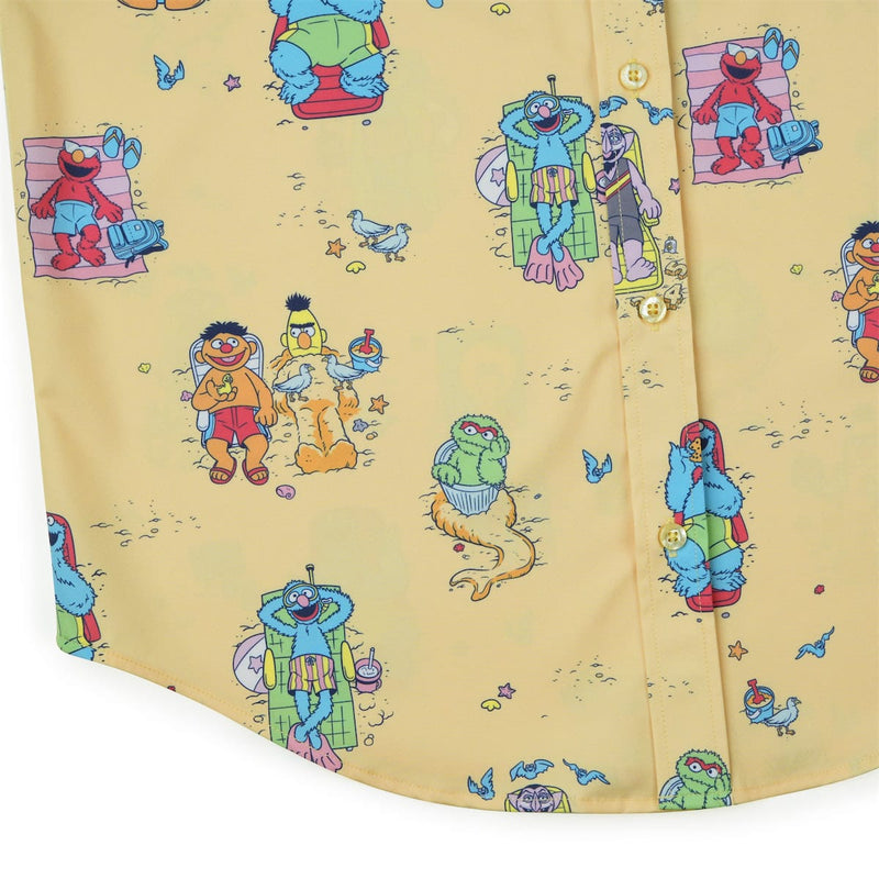 RSVLTS Sunny Daze KUNUFLEX Short Sleeve Shirt in Yellow — detail 7