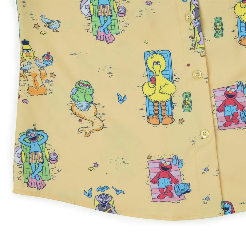RSVLTS Sunny Daze Women's KUNUFLEX Short Sleeve Shirt in Yellow — detail 4