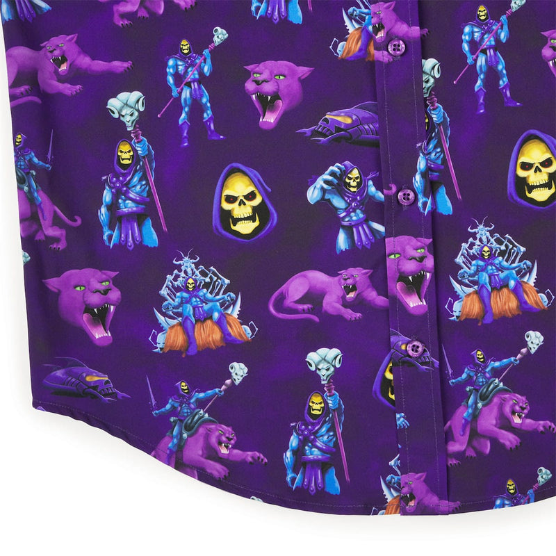 RSVLTS Purrr-fectly Evil KUNUFLEX Short Sleeve Shirt in Purple — detail 7