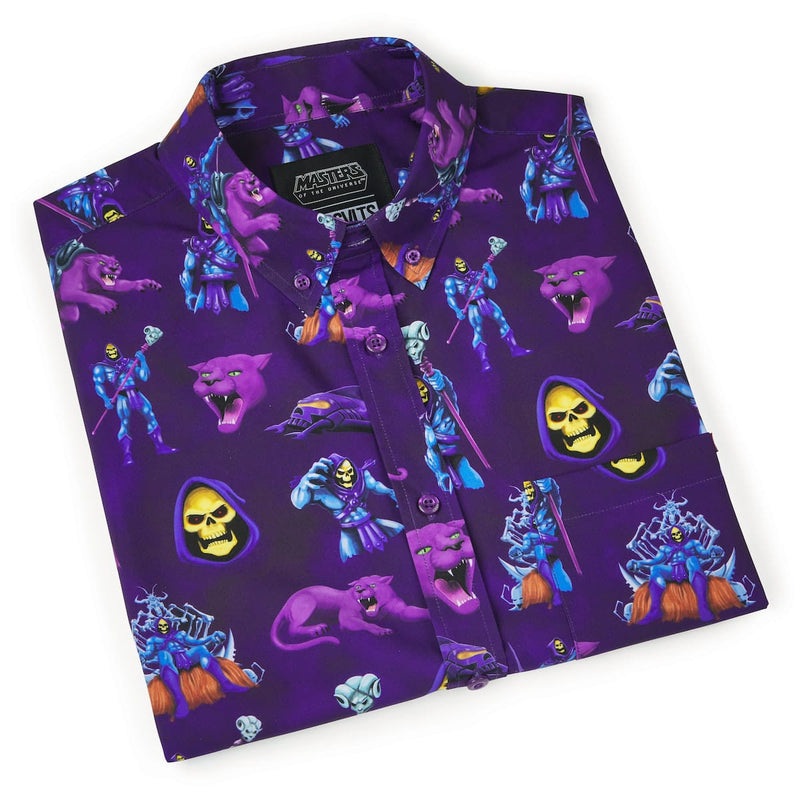 RSVLTS Purrr-fectly Evil KUNUFLEX Short Sleeve Shirt in Purple — detail 8