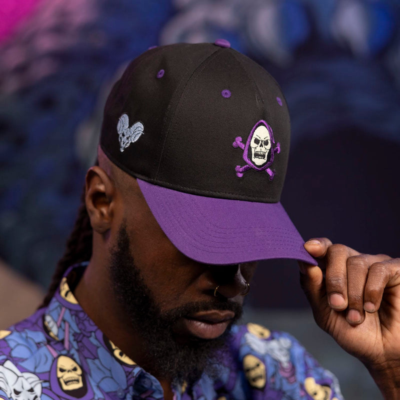 RSVLTS Skel Cap 5-Panel Curved Brim Hat in Black — detail 2