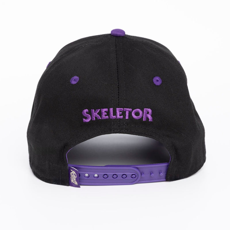 RSVLTS Skel Cap 5-Panel Curved Brim Hat in Black — detail 3