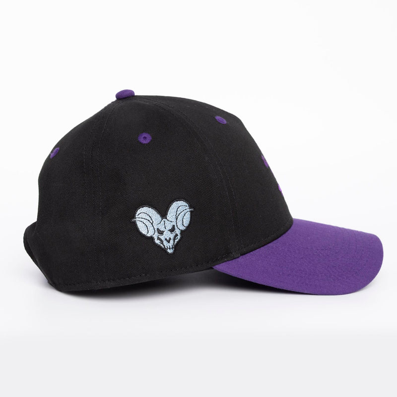 RSVLTS Skel Cap 5-Panel Curved Brim Hat in Black — detail 5