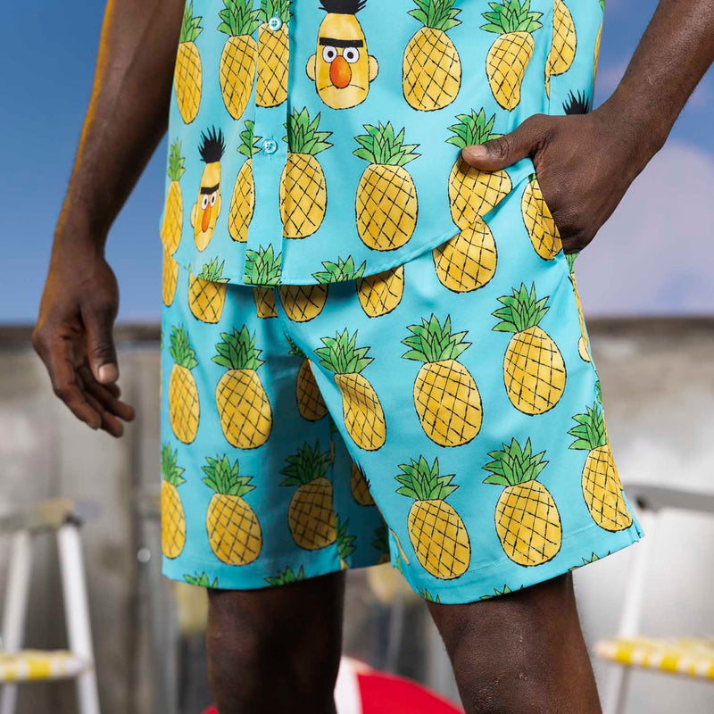 RSVLTS Bert-apple Hybrid Shorts in Green — detail 2