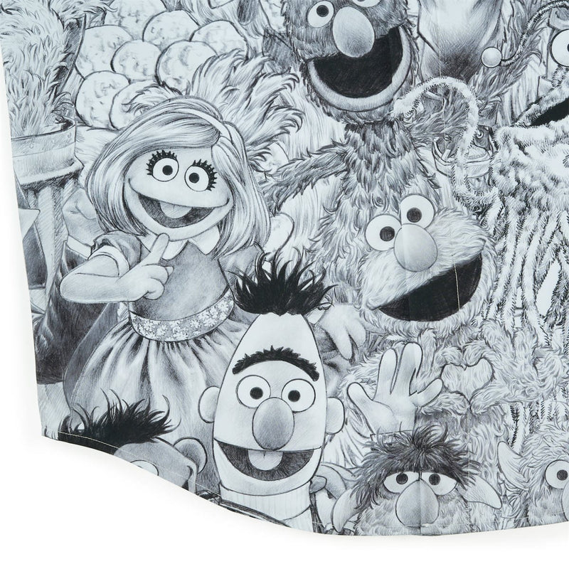 RSVLTS Hyperreal Hijinks KUNUFLEX Short Sleeve Shirt in Black — detail 7